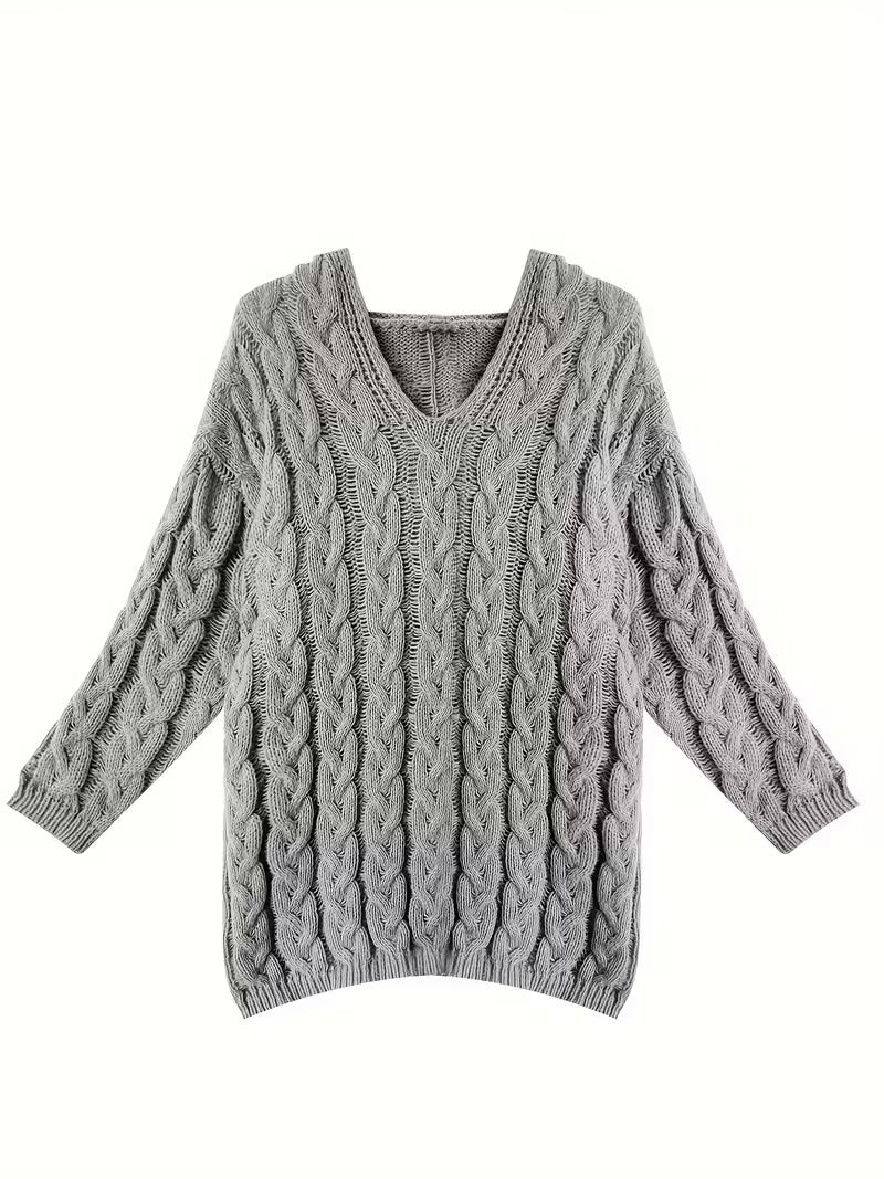 Mariah - Casual Long Sleeve Knitted Sweater